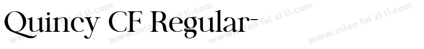 Quincy CF Regular字体转换